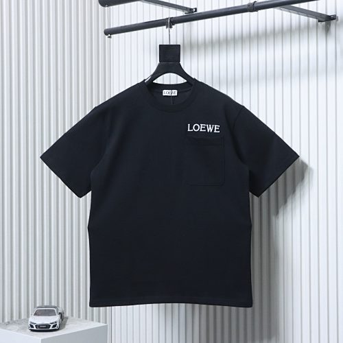 EM Sneakers Loewe Pocket Embroidery T-Shirt Black