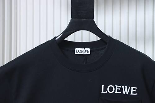 EM Sneakers Loewe Pocket Embroidery T-Shirt Black