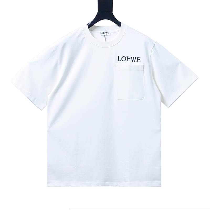 EM Sneakers Loewe Pocket Embroidery T-Shirt White