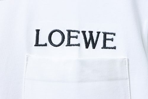 EM Sneakers Loewe Pocket Embroidery T-Shirt White