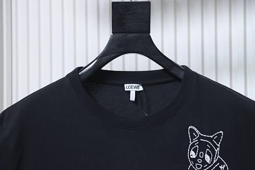 EM Sneakers Loewe Porcelain Cat Print T-shirt Black