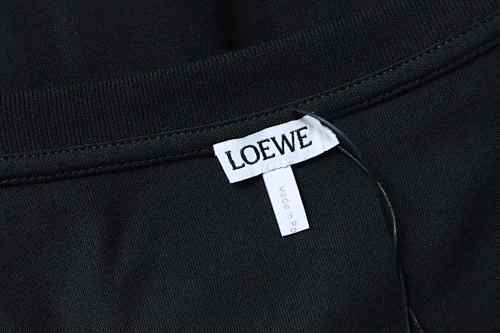 EM Sneakers Loewe Porcelain Cat Print T-shirt Black