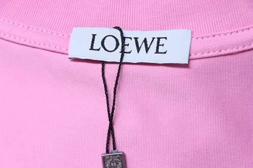 EM Sneakers Loewe Porcelain Cat Print T-shirt Pink