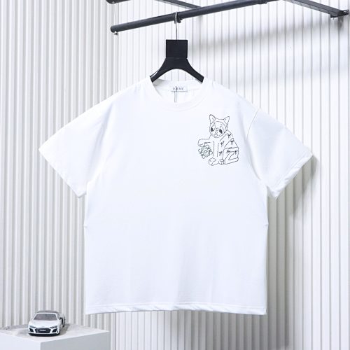 EM Sneakers Loewe Porcelain Cat Print T-shirt White