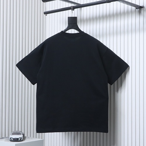 EM Sneakers Loewe SS25 Towel Embroidered Logo T-Shirt Black