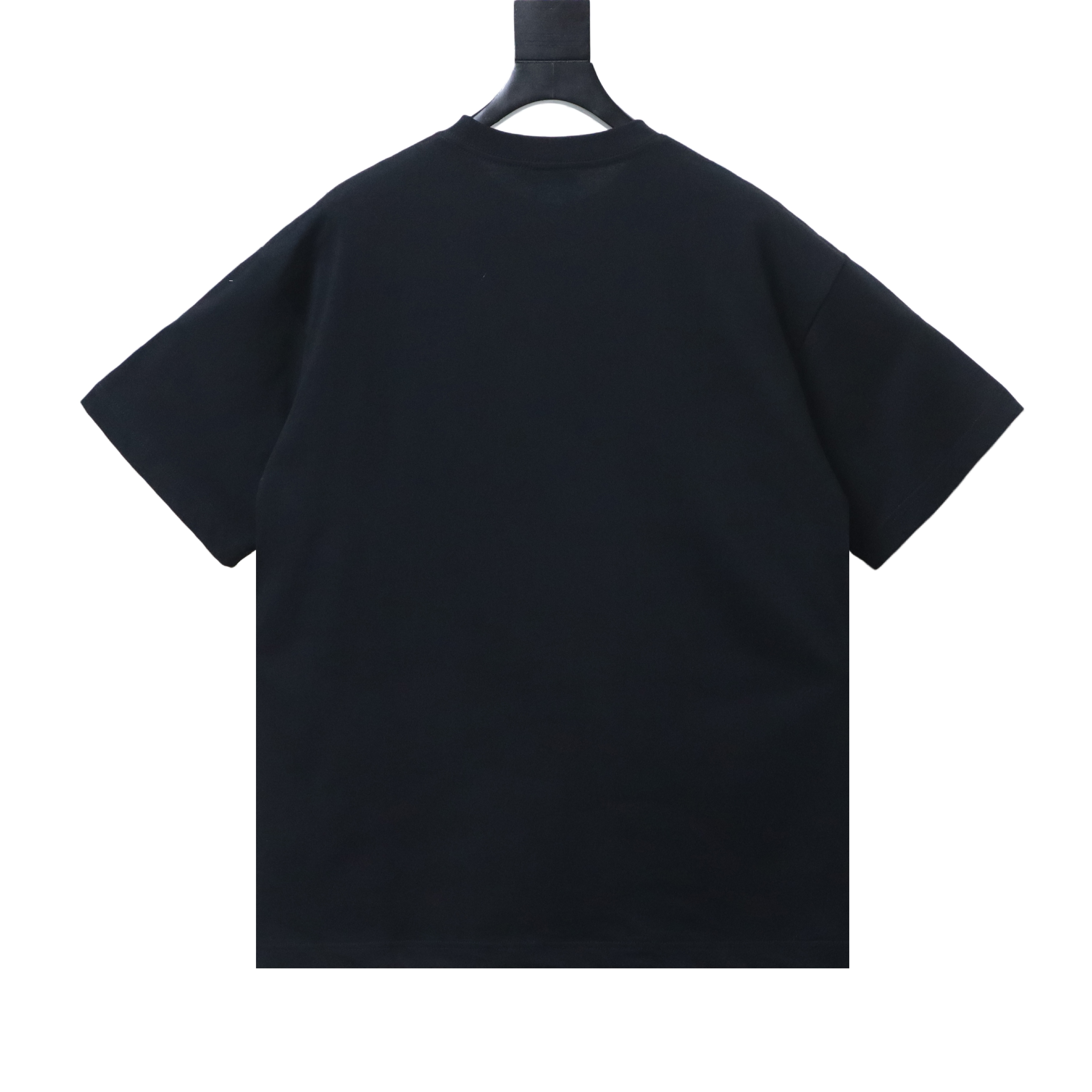EM Sneakers Loewe SS25 Towel Embroidered Logo T-Shirt Black