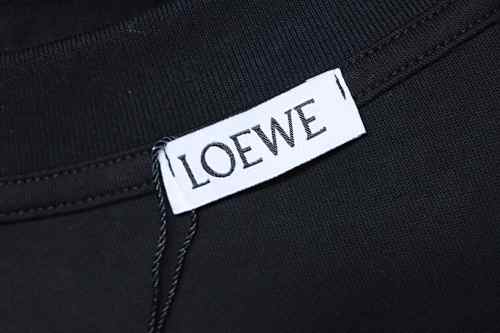 EM Sneakers Loewe T-shirt Classic Embroidered Logo Black