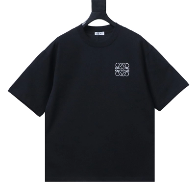 EM Sneakers Loewe T-shirt Classic Embroidered Logo Black 01