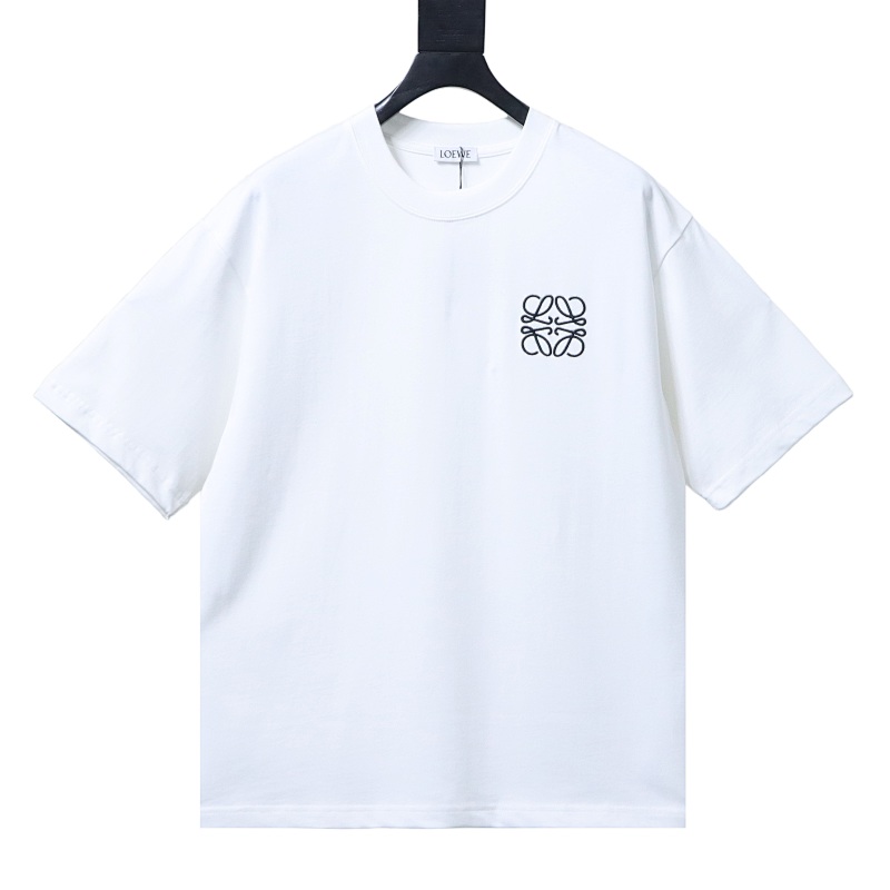 EM Sneakers Loewe T-shirt Classic Embroidered Logo White