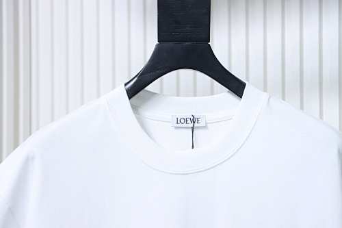 EM Sneakers Loewe T-shirt Classic Embroidered Logo White