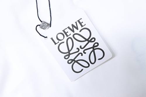 EM Sneakers Loewe T-shirt Classic Embroidered Logo White
