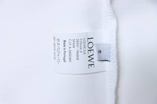 EM Sneakers Loewe T-shirt Classic Embroidered Logo White