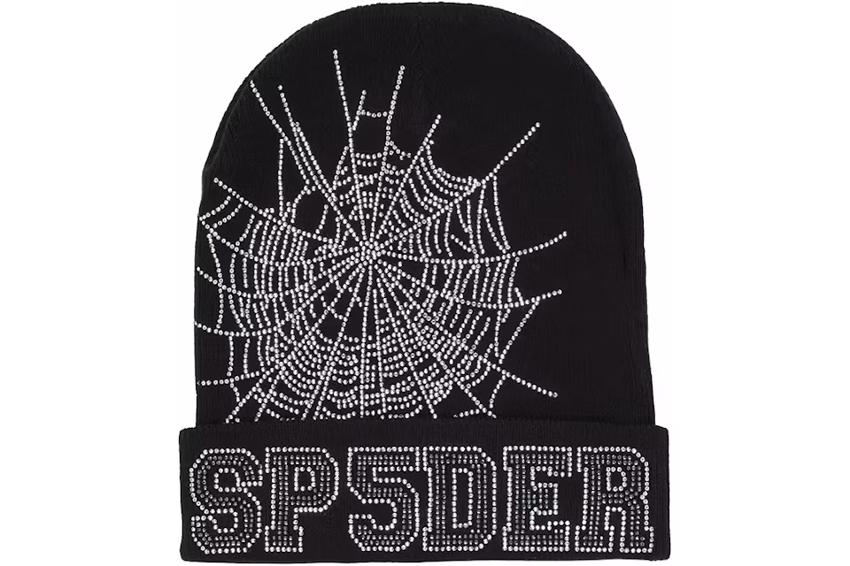 EM Sneakers Sp5der Web Beanie Black