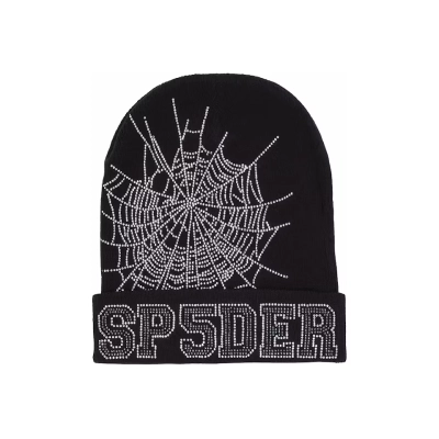EM Sneakers Sp5der Web Beanie Black 01