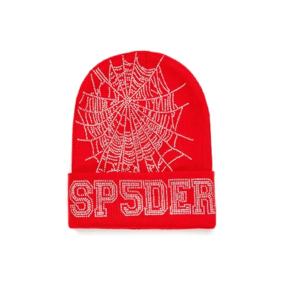 EM Sneakers Sp5der Web Beanie Red 01