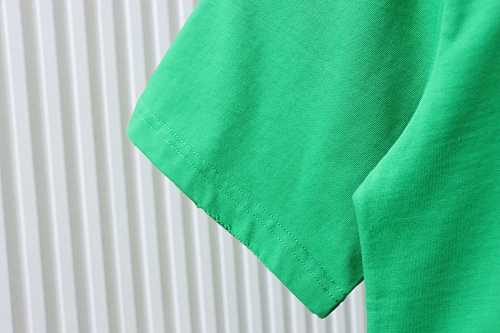 EM Sneakers Chrome Hearts 26SS Heavy-Duty Graffiti Cross Appliqué Embroidery Washed T-Shirt Green