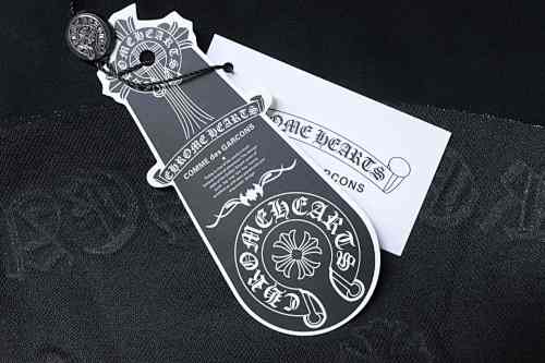 EM Sneakers Chrome Hearts CH 26ss Sanskrit Cross Appliqué Embroidered T-shirt Black