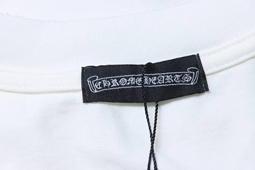 EM Sneakers Chrome Hearts CH 26ss Sanskrit Cross Appliqué Embroidered T-shirt White