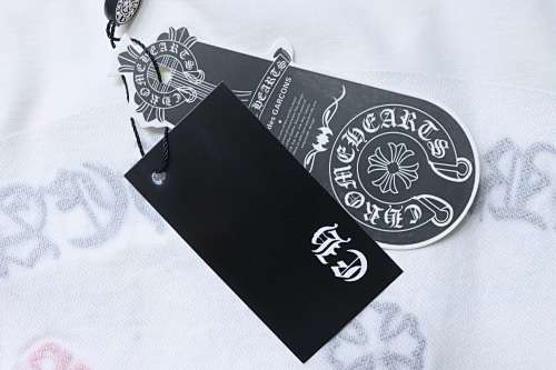 EM Sneakers Chrome Hearts CH 26ss Sanskrit Cross Appliqué Embroidered T-shirt White