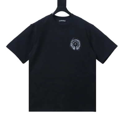 EM Sneakers Chrome Hearts Horseshoe T-shirt Black 01