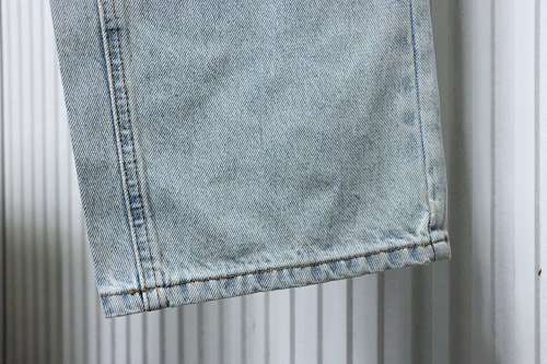 EM Sneakers Chrome Hearts Macaron Colored Cross Jeans Washed Blue