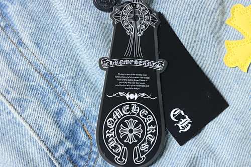EM Sneakers Chrome Hearts Macaron Colored Cross Jeans Washed Blue