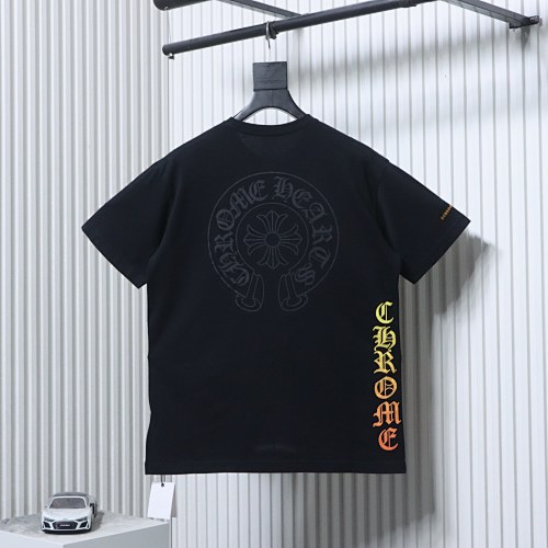 EM Sneakers Chrome Hearts Yellow Sanskrit Print T-shirt Black