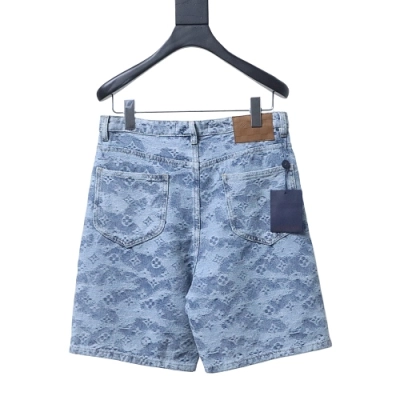 EM Sneakers Louis Vuitton 25ss All-over Monogram Jacquard Denim Short Jeans 02