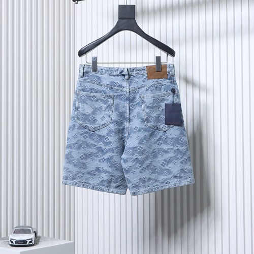 EM Sneakers Louis Vuitton 25ss All-over Monogram Jacquard Denim Short Jeans
