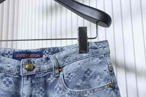 EM Sneakers Louis Vuitton 25ss All-over Monogram Jacquard Denim Short Jeans