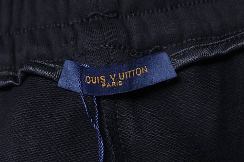 EM Sneakers Louis Vuitton 25SS Dreamer Graffiti Slogan Print Shorts Black