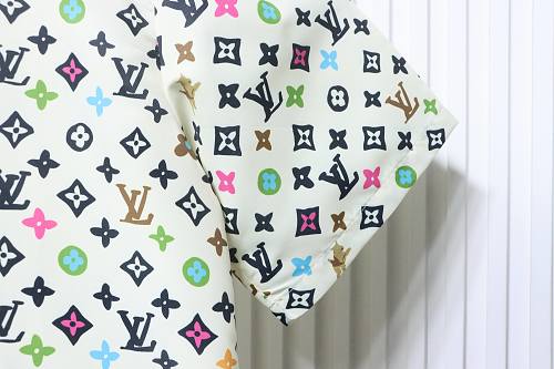 EM Sneakers Louis Vuitton by Tyler, the Creator Monogram Printed Short-Sleeved Silk Shirt & Shorts Sets Multicolor