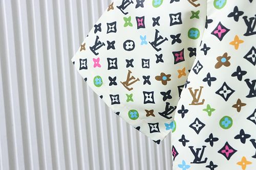 EM Sneakers Louis Vuitton by Tyler, the Creator Monogram Printed Short-Sleeved Silk Shirt & Shorts Sets Multicolor