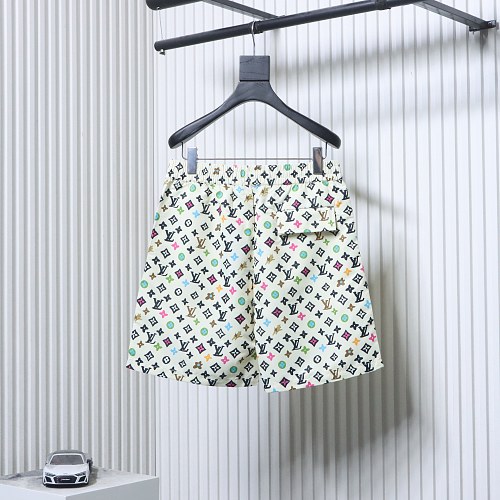 EM Sneakers Louis Vuitton by Tyler, the Creator Monogram Printed Short-Sleeved Silk Shirt & Shorts Sets Multicolor