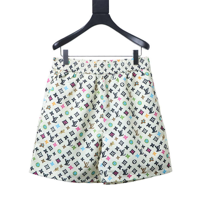 EM Sneakers Louis Vuitton by Tyler, the Creator Monogram Printed Short-Sleeved Silk Shirt & Shorts Sets Multicolor