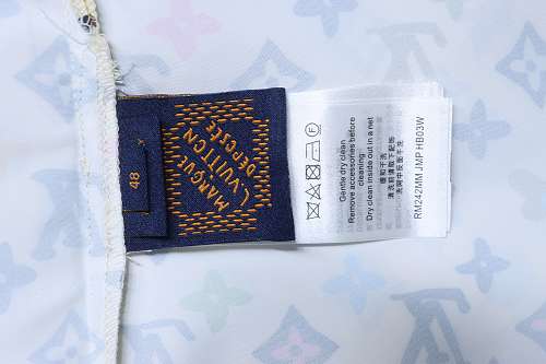 EM Sneakers Louis Vuitton by Tyler, the Creator Monogram Printed Short-Sleeved Silk Shirt Multicolor