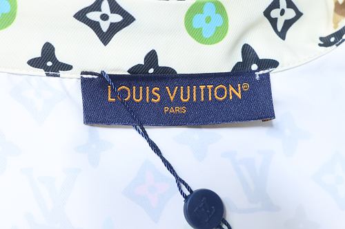 EM Sneakers Louis Vuitton by Tyler, the Creator Monogram Printed Short-Sleeved Silk Shirt Multicolor