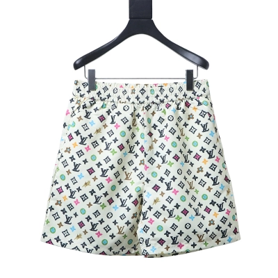 EM Sneakers Louis Vuitton by Tyler, the Creator Monogram Printed Silk Shorts Multicolor 01