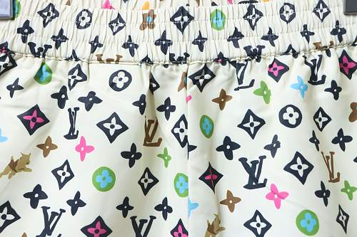 EM Sneakers Louis Vuitton by Tyler, the Creator Monogram Printed Silk Shorts Multicolor