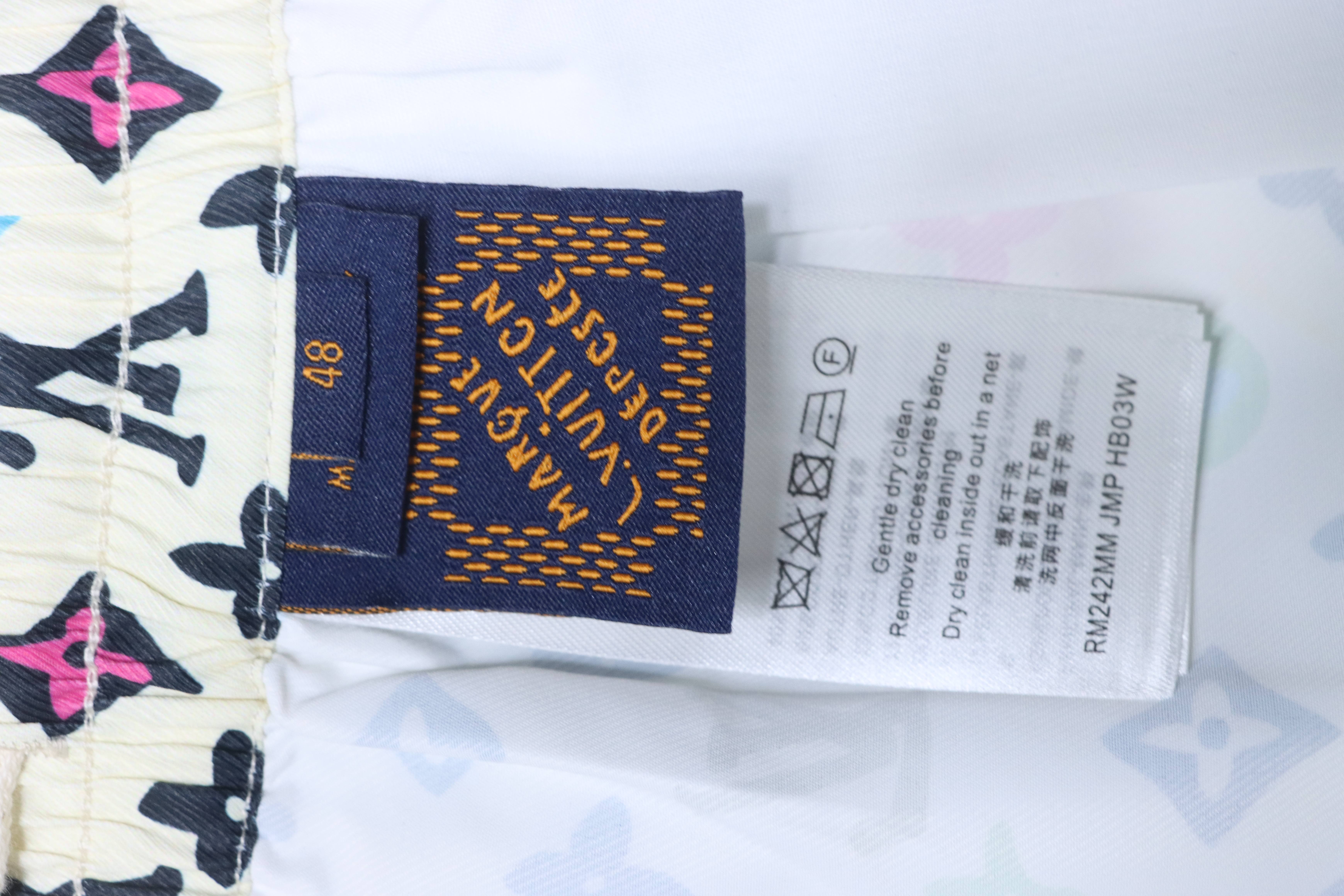 EM Sneakers Louis Vuitton by Tyler, the Creator Monogram Printed Silk Shorts Multicolor