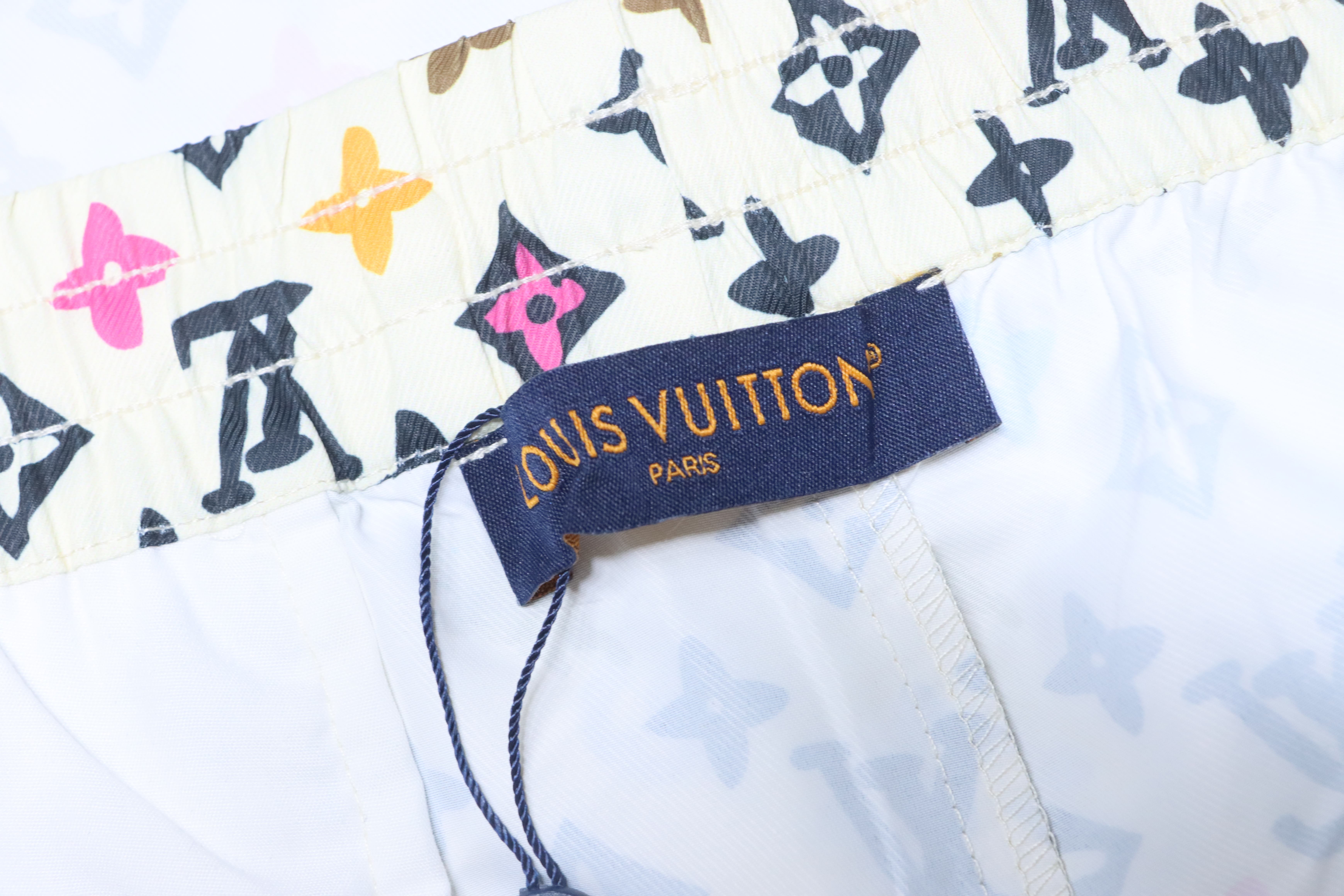 EM Sneakers Louis Vuitton by Tyler, the Creator Monogram Printed Silk Shorts Multicolor