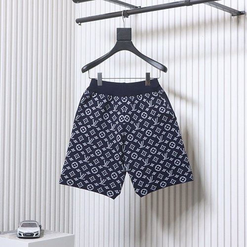 EM Sneakers Louis Vuitton Monogram Jacquard Knit Shorts Navy