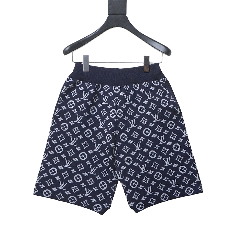 EM Sneakers Louis Vuitton Monogram Jacquard Knit Shorts Navy