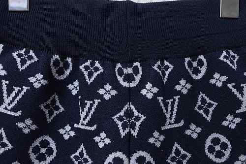 EM Sneakers Louis Vuitton Monogram Jacquard Knit Shorts Navy