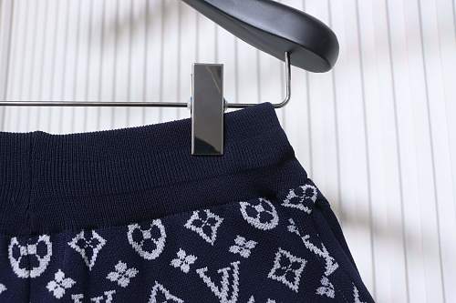 EM Sneakers Louis Vuitton Monogram Jacquard Knit Shorts Navy