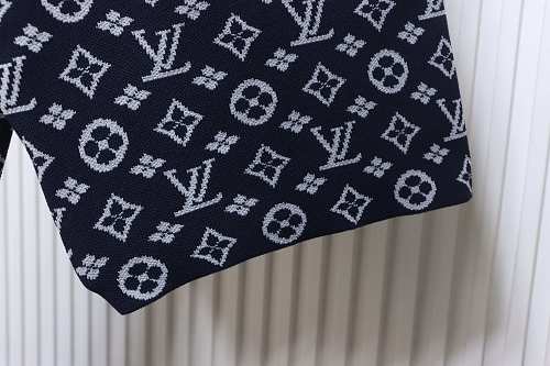 EM Sneakers Louis Vuitton Monogram Jacquard Knit Shorts Navy