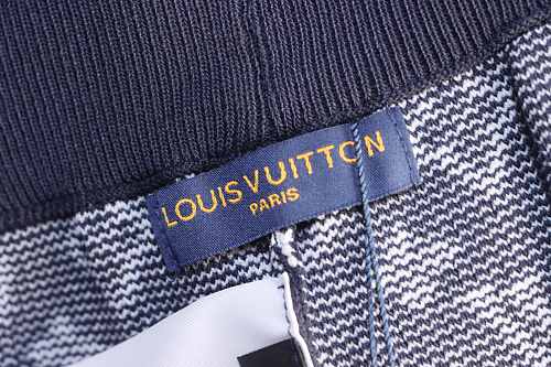 EM Sneakers Louis Vuitton Monogram Jacquard Knit Shorts Navy