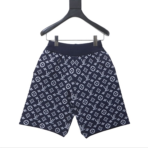 EM Sneakers Louis Vuitton Monogram Jacquard Knit Shorts Navy