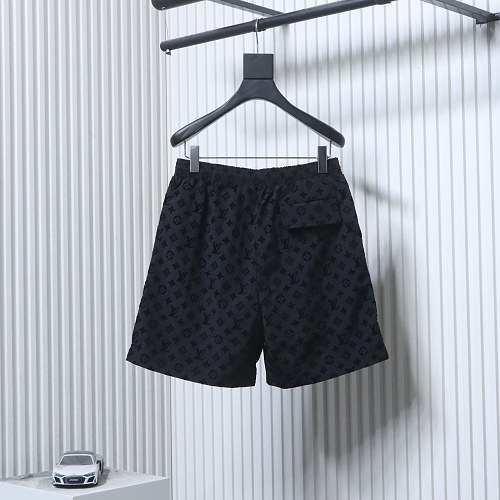 EM Sneakers Louis Vuitton Monogram Moire Jacquard Silk Shorts Black