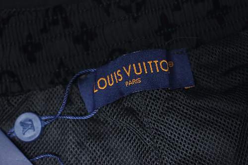 EM Sneakers Louis Vuitton Monogram Moire Jacquard Silk Shorts Black